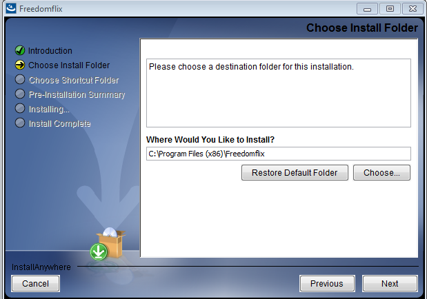 Downloadable Icon Installer Install Folder